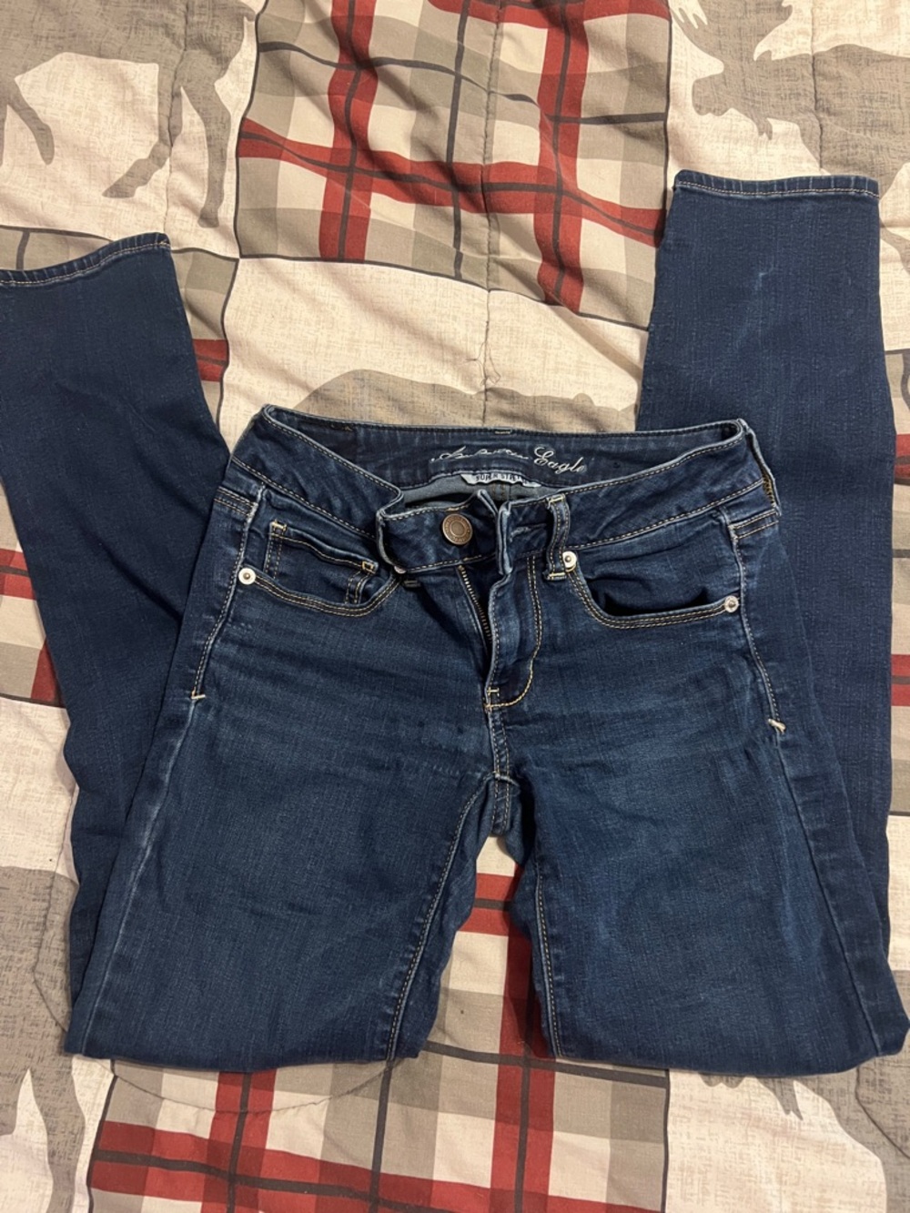 American Eagle Outfitters Dark Blue Women's Skinny Jeans